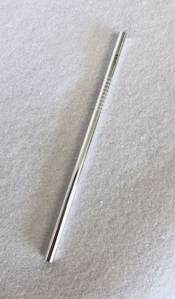 Sterling Silver Drinking Straw