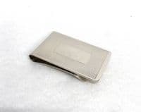 Sterling Silver Engine Turned Money Clip
