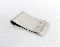 Sterling Silver Engine Turned Money Clip