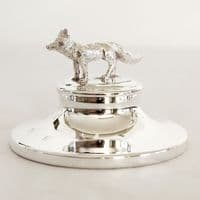 Sterling Silver Fox Paperweight