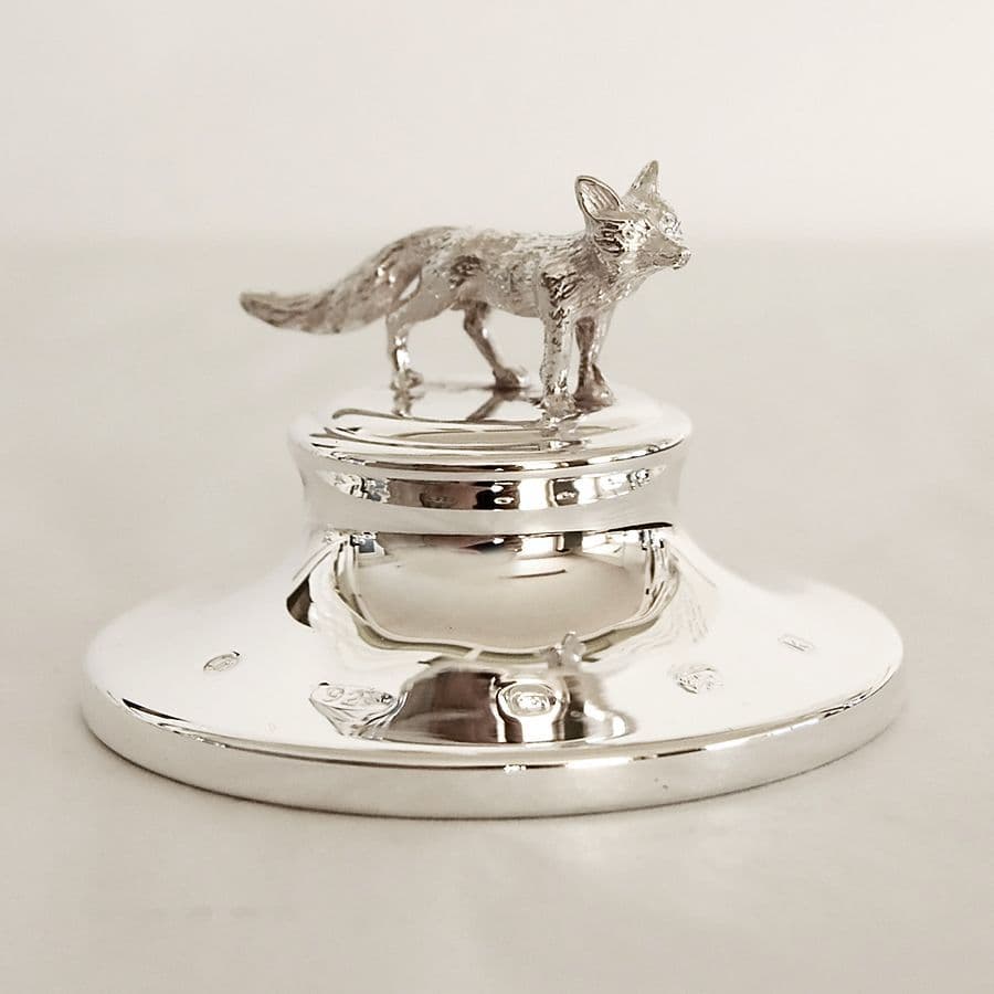Sterling Silver Fox Paperweight