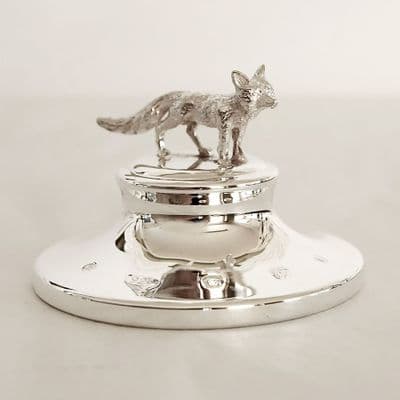 Sterling Silver Fox Paperweight