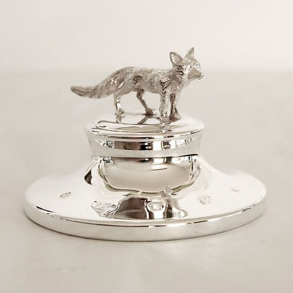 Sterling Silver Fox Paperweight