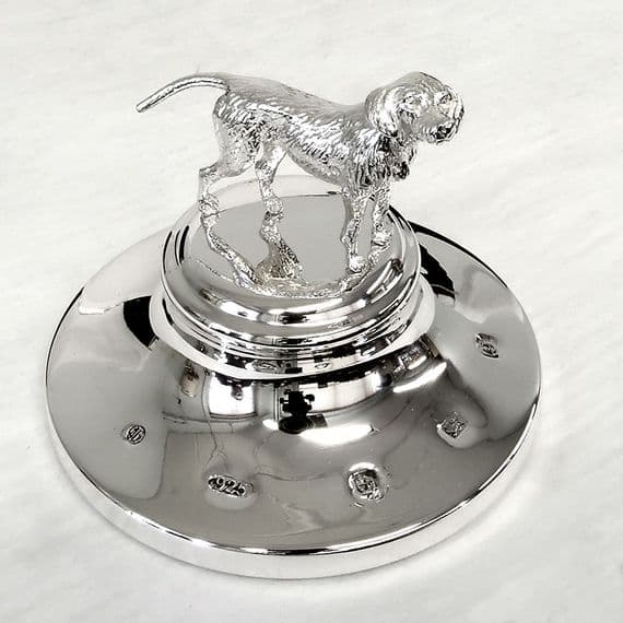 Sterling Silver Hound Paperweight