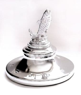 Sterling Silver  Leaping Salmon Paperweight