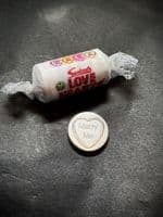 Sterling Silver Love Heart Sweet – Engravable Front & Back