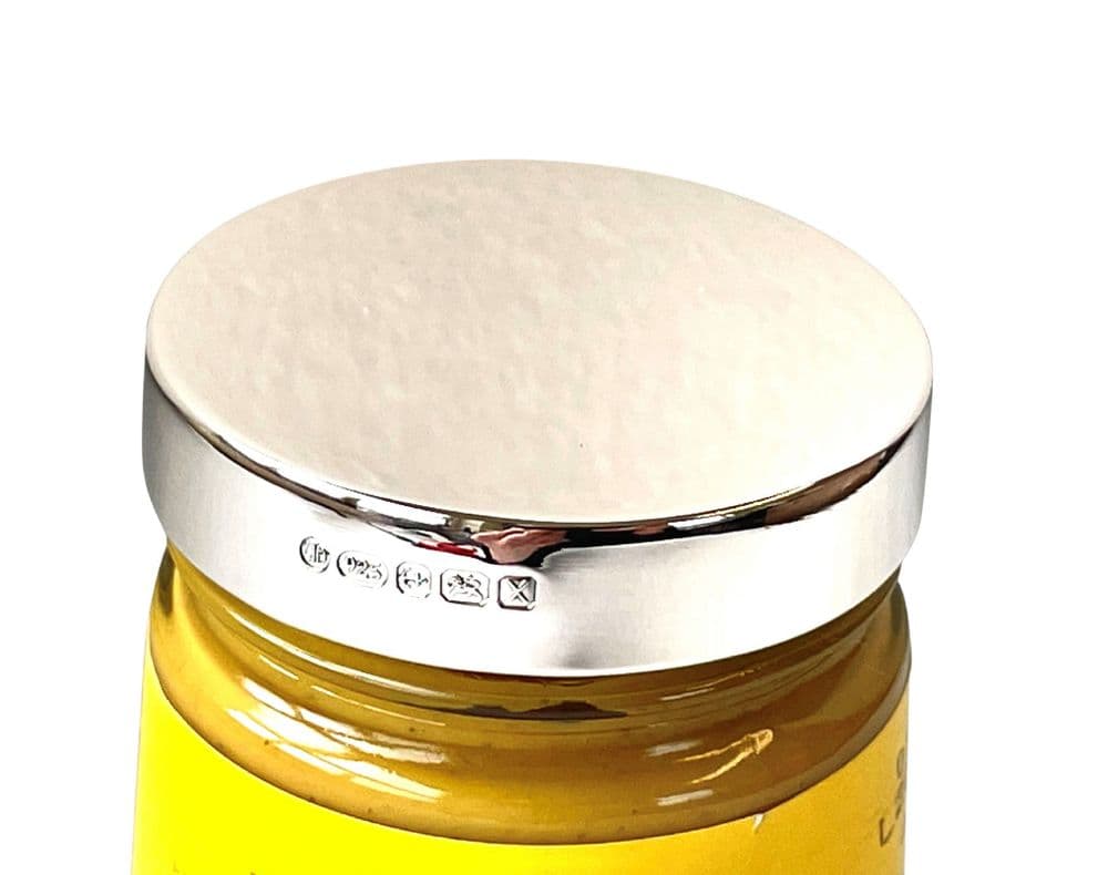 Silver Lid Color Code Sterling Silver Mustard Jar Lid