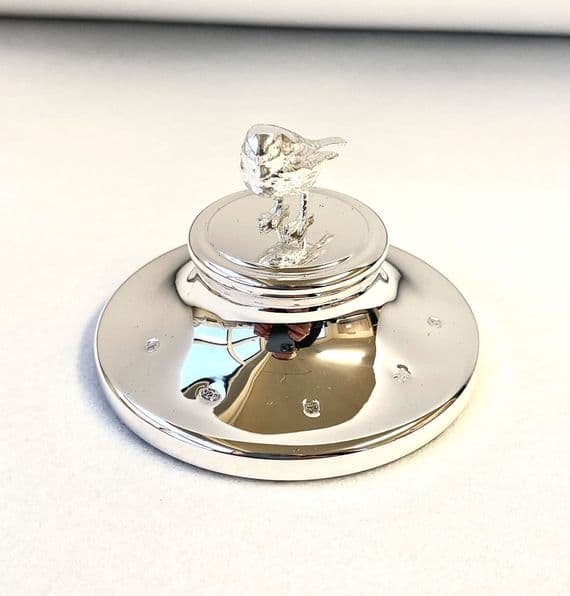 Sterling Silver Robin Paperweight