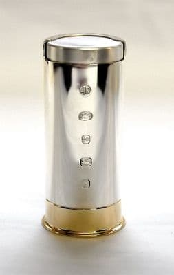 Sterling Silver Shotgun Cartridge Pound Coin Holder