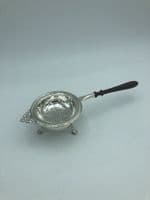 Sterling Silver Tea Strainer with Footed Bowl