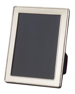 Traditional Bead Photo Frame - Sterling Silver