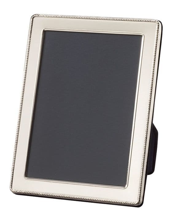Traditional Bead Photo Frame - Sterling Silver
