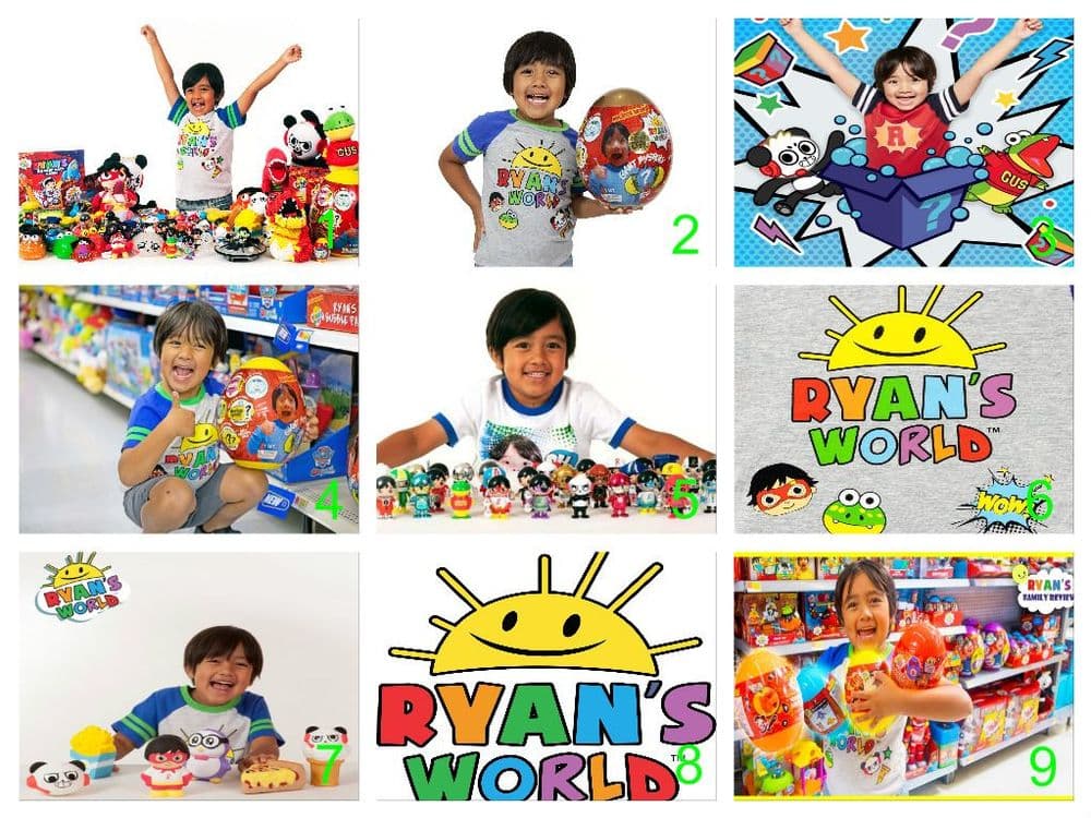 Personalised Ryan s World Edible Cake Topper