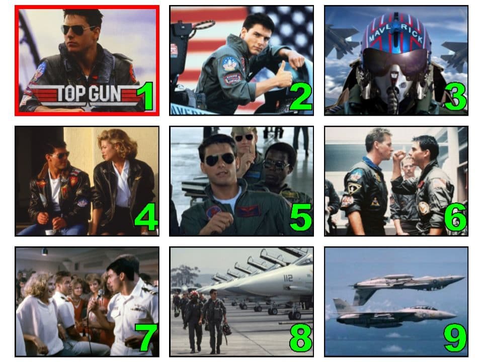 Personalised Top Gun Edible Cake Topper