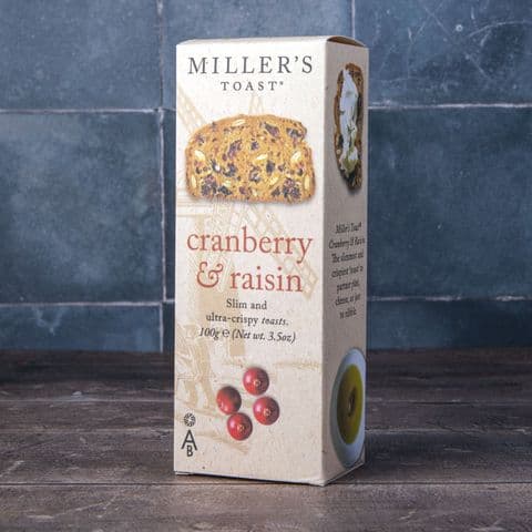 Miller's Toast cranberry & raisin