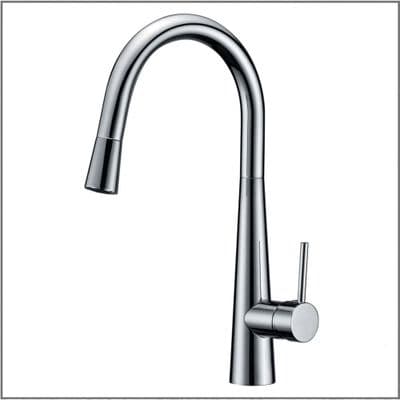 Modern Hose Mixer Tap - Chrome
