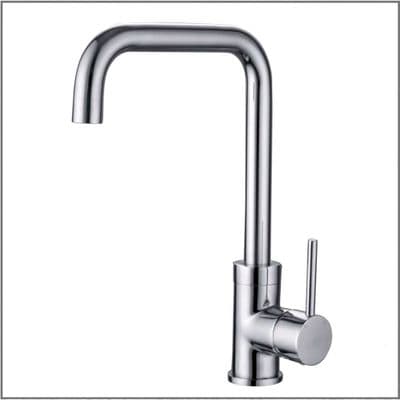 Side Lever Square Neck Mixer Tap - Chrome