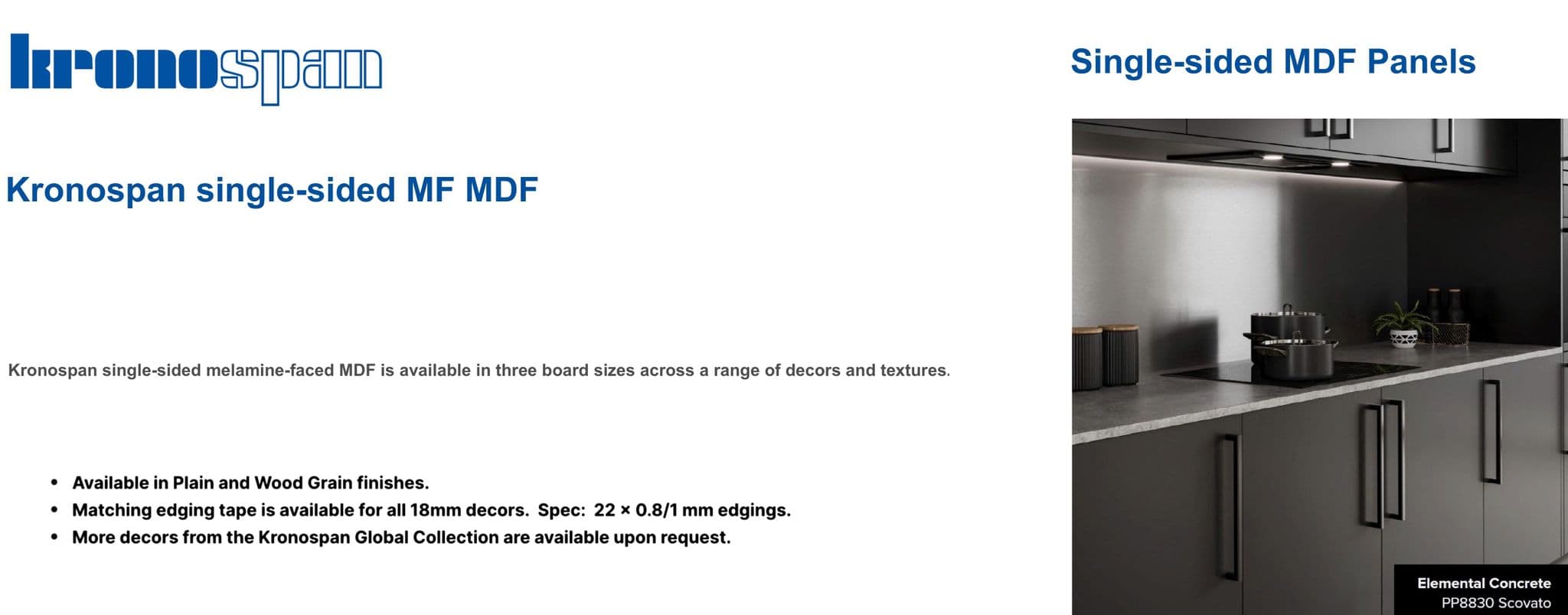 Mdf One Side Back Single-Sided MDF