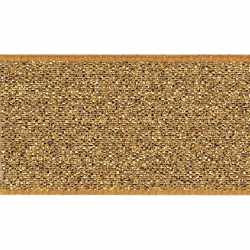 Berisfords Dark Gold Metallic Ribbon - 15mm