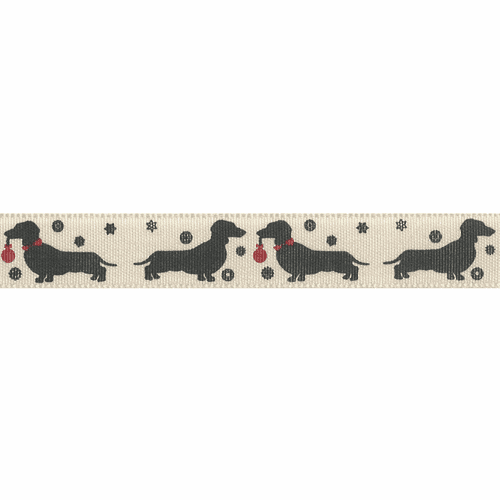 Berisfords Sausage Dog Ribbon - 15mm