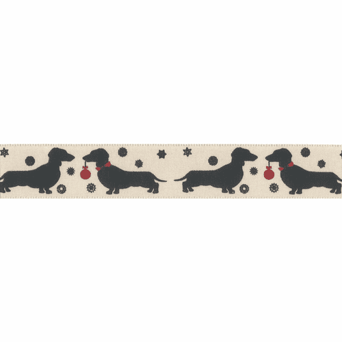 Berisfords Sausage Dog Ribbon - 25mm