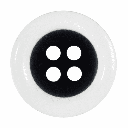 Clear Rim Button - 15mm