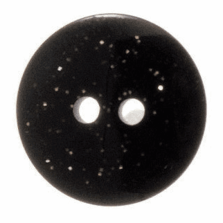 Dark Glitter Button - 15mm diameter
