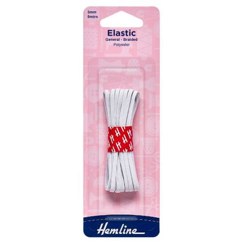 Elastic - General Purpose Braided - 5m x 3mm
