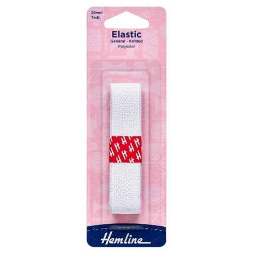 Elastic - General Purpose Knitted - 1m x 20mm