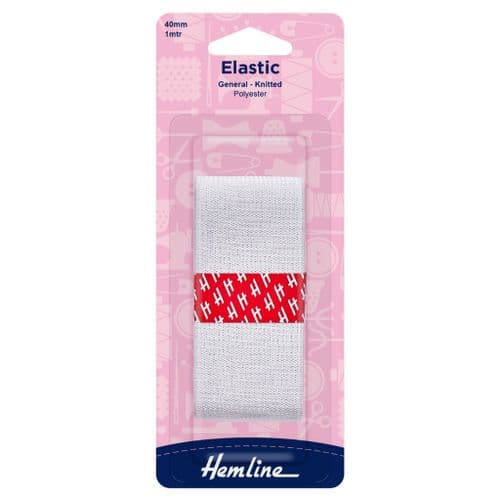 Elastic - General Purpose Knitted - 1m x 40mm