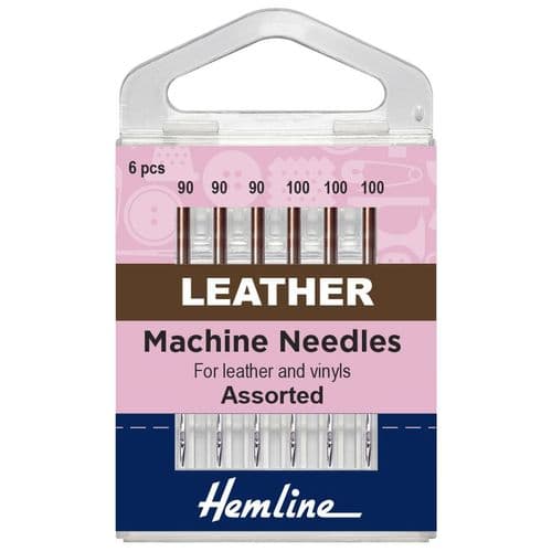 Hemline Assorted Leather Machine Needles 90-100