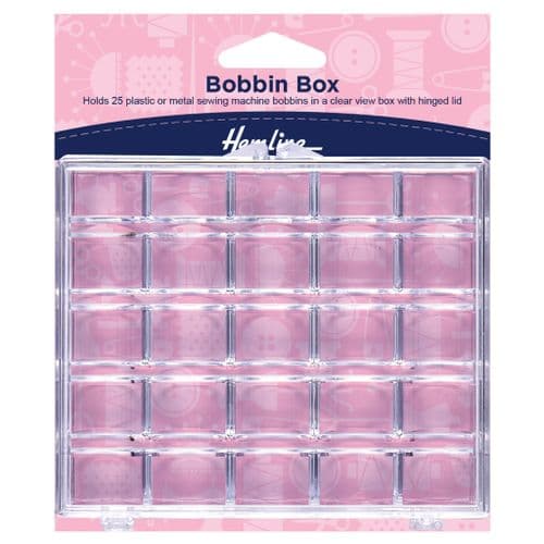 Hemline Plastic Bobbin Box: 25 Spool