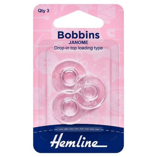 Hemline Plastic Janome/New Home Bobbins