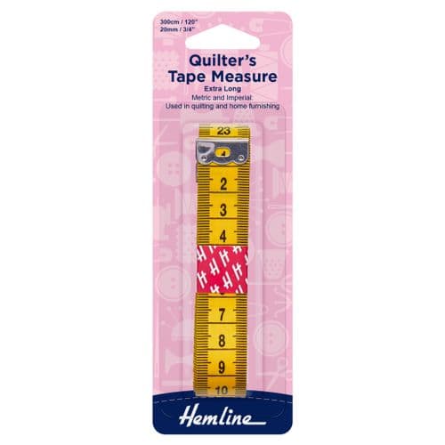 Hemline Quilters Tape Measure - Extra Long