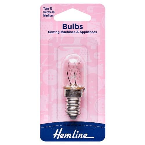 Hemline Screw In Sewing Machine Bulb: Medium