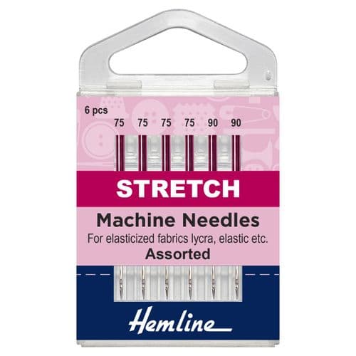 Hemline Stretch Assorted Machine Needles 75-90