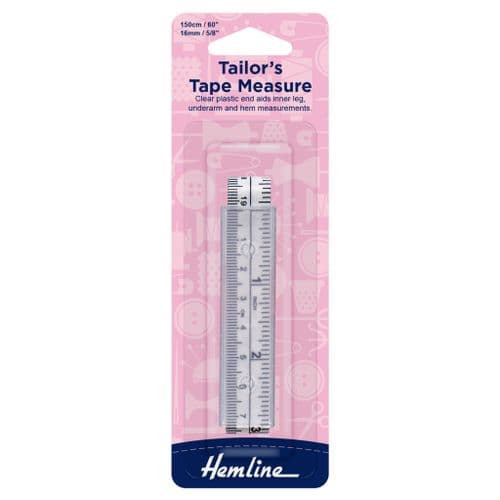 Hemline Tailors Tape Measure - Plastic End