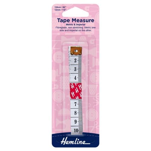 Hemline Tape Measure - Metric/Imperial