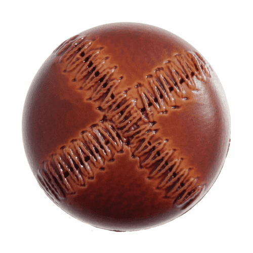 Imitation Leather Stitched Look Button - Shank - 28mm Diameter