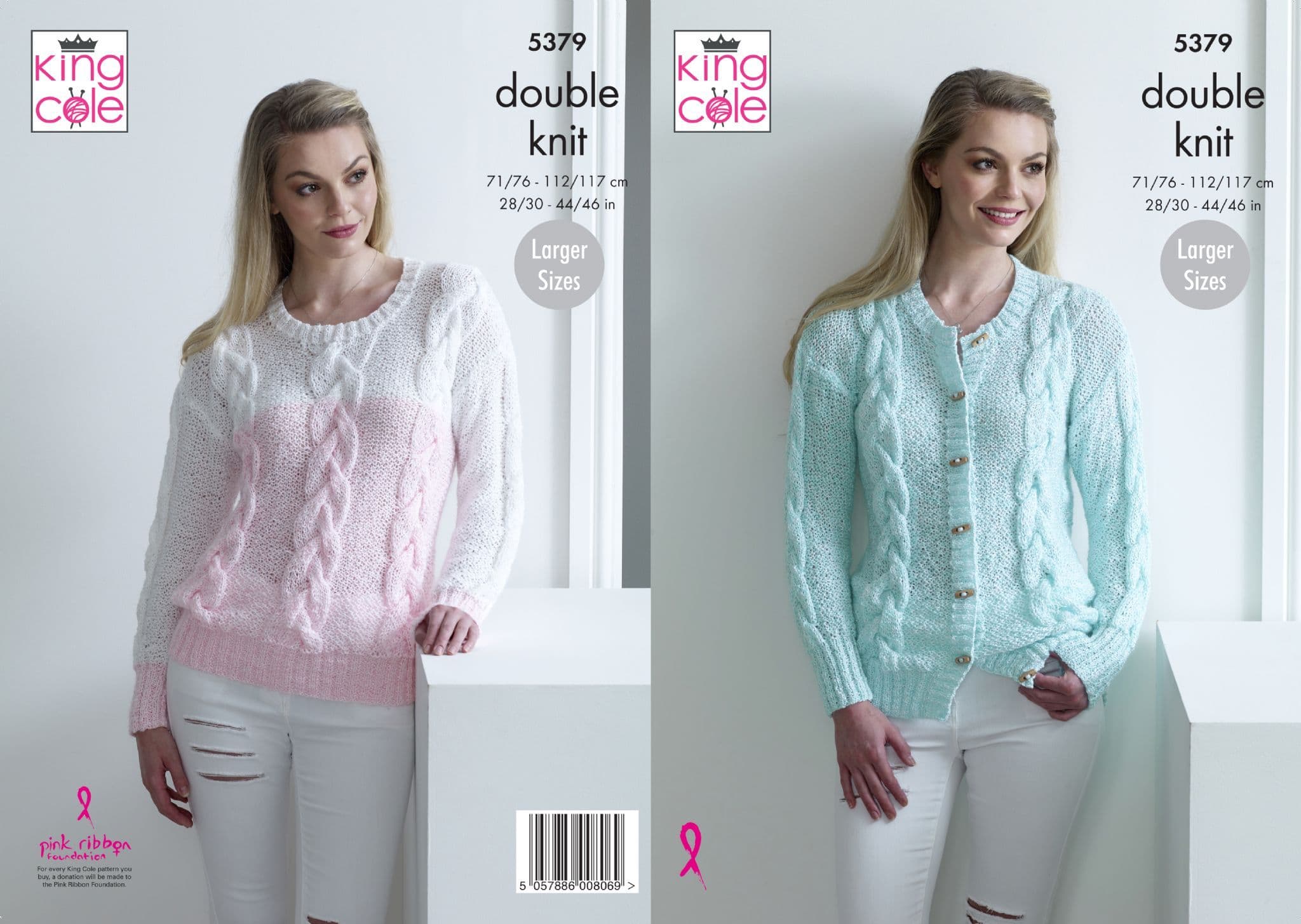 Cartamodello King Cole Celestial 6064 – Maglioni Donna Polo Neck E Round Neck – Ferri 8mm E 10mm – Taglie 81-127 Cm