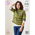 King Cole Cottagespun Chunky Knitting Pattern - Sweaters 6248