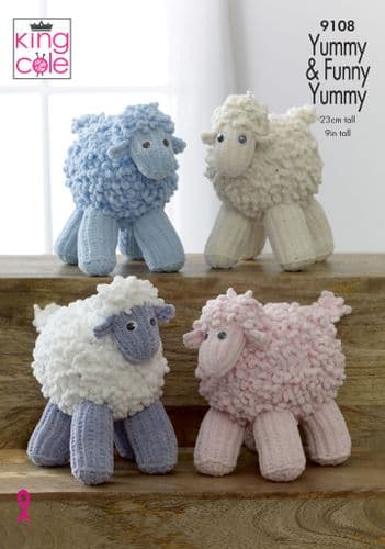 King Cole Sheep: Knitted in Funny Yummy 9108