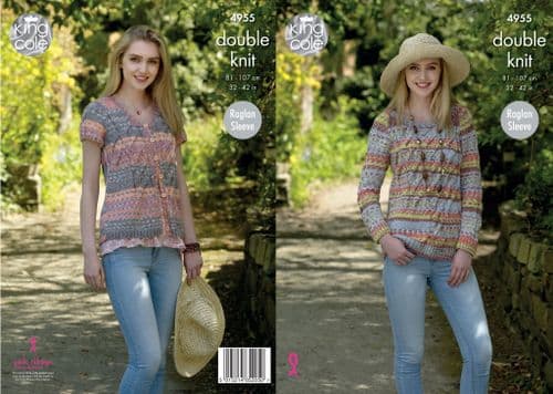 King Cole Sweater & Cardigan knitted with Drifter DK 4955