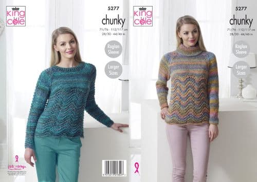 King Cole Sweaters Knitted in Corona Chunky 5277