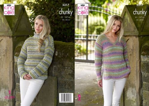 King Cole Sweaters Knitted in Drifter Chunky 5317