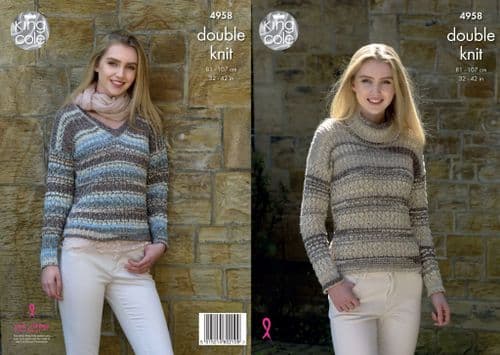 King Cole Sweaters knitted with Drifter DK 4958