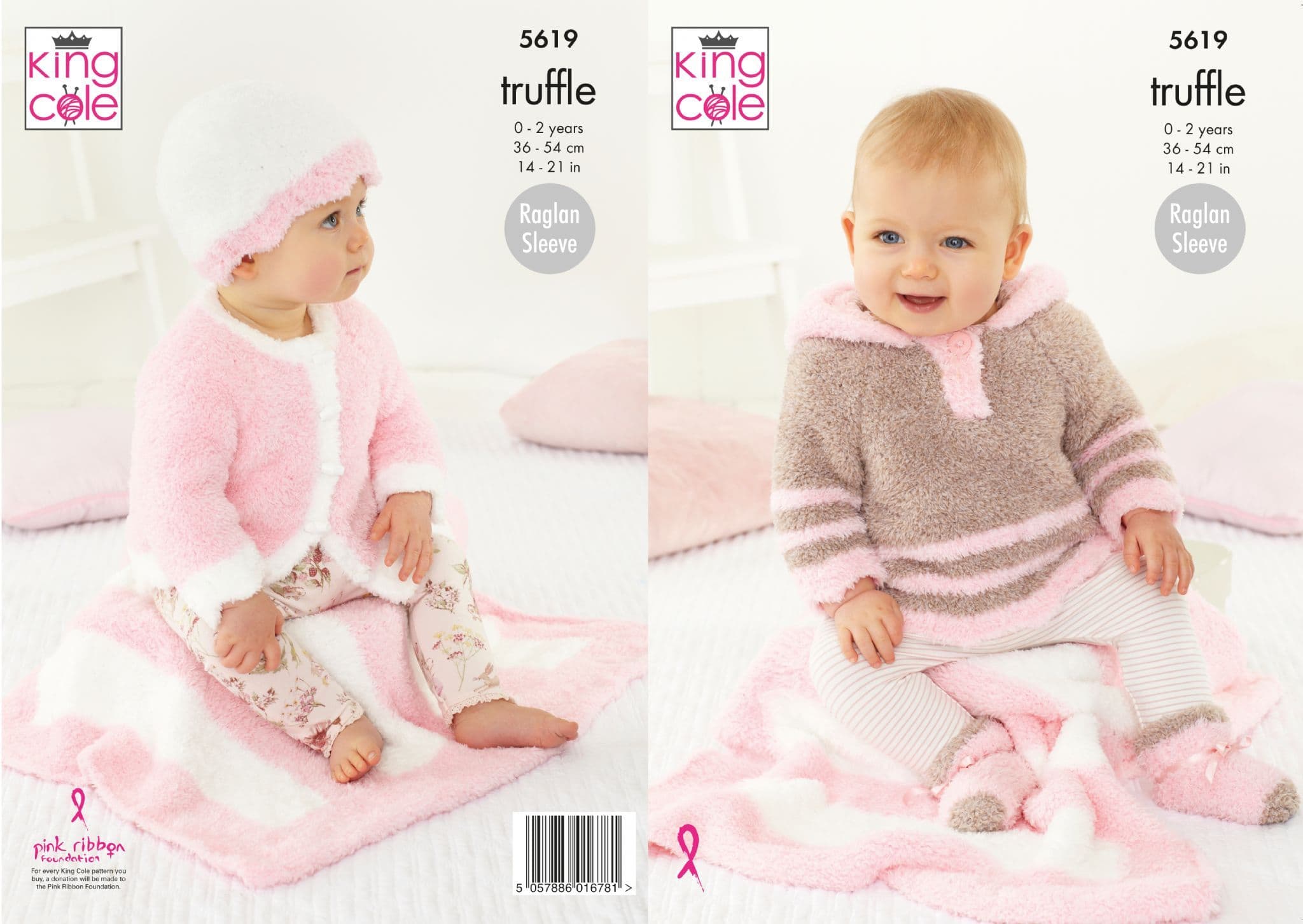 King Cole Truffle Knitting Pattern Blanket Cardigan Top Hat & Socks 5619