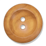 Large Olive Wood 2 Hole Button - 28mm diameter