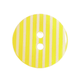 Large Plastic Striped Colour Button - various colours - 23mm diameter