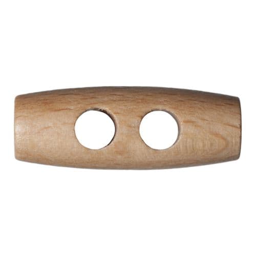 Large Toggle: Wooden: 2-Hole: 30mm
